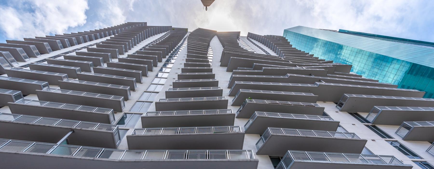 a building with a sign on the front